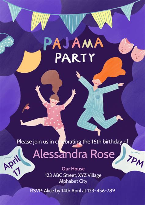 pajama party invitation ideas|pajama day flyer template free.